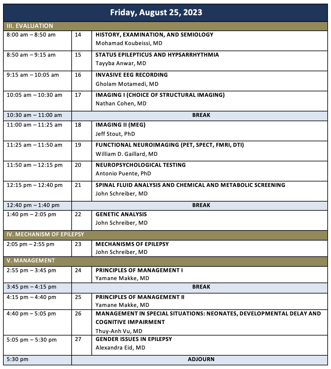 Schedule Day 2